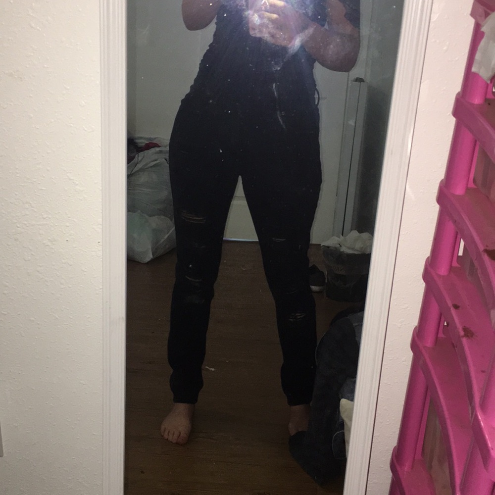 Black ripped skinny jeans size 30/30